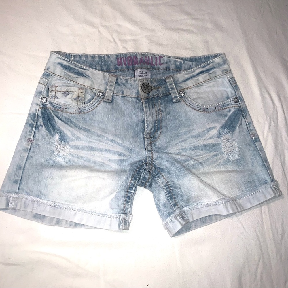 Hydraulic Denim Shorts